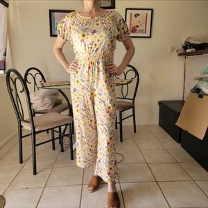 Old Navy Flower Jumpsuit Child's XL Adult